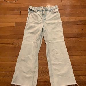 Free People Wide Leg Jeans Size 30